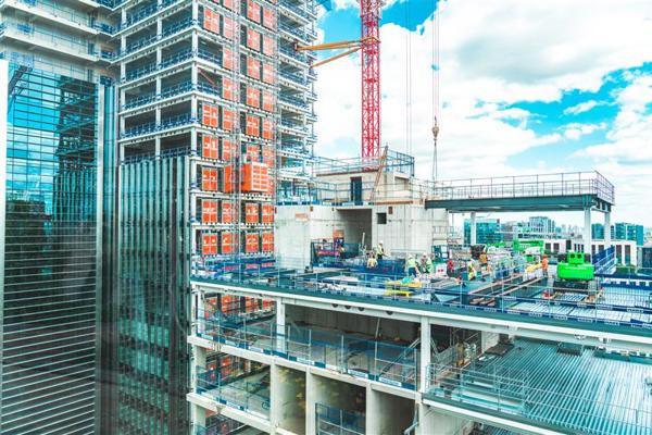 Construction of high rise building