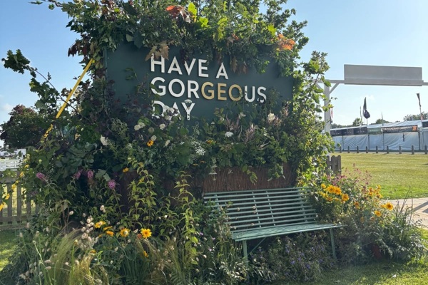 Geo flower wall at The Great Yorkshire Show 2026