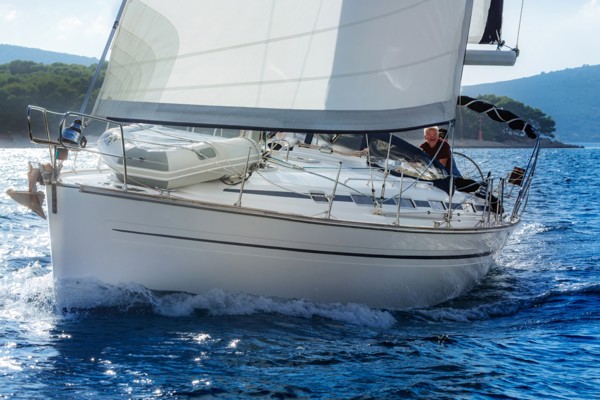 Sailing boat on the water
