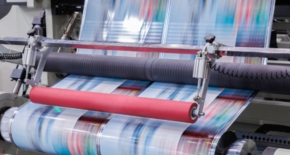 Manufacturing machine in motion